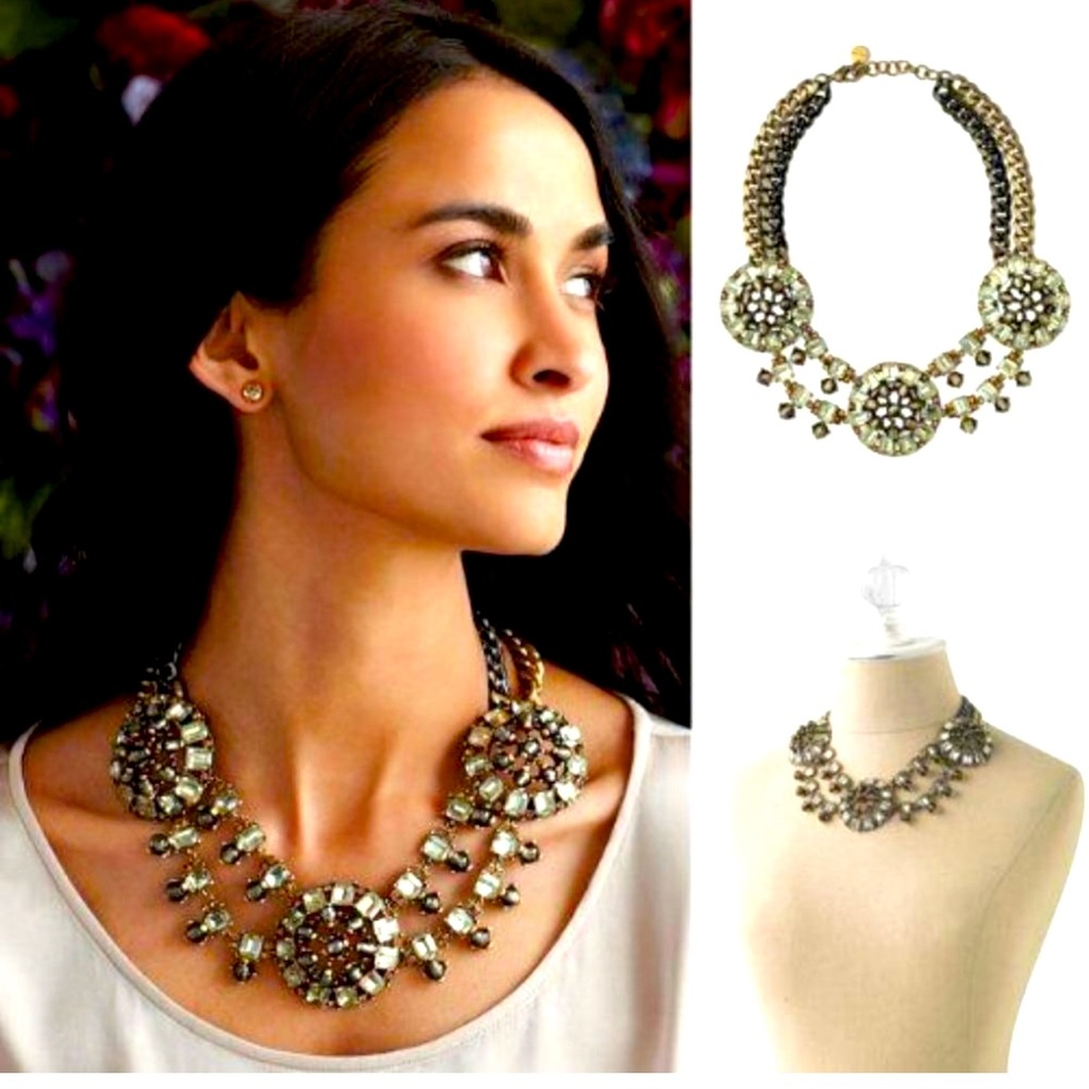 Stella & Dot Estate Bib Statement Necklace